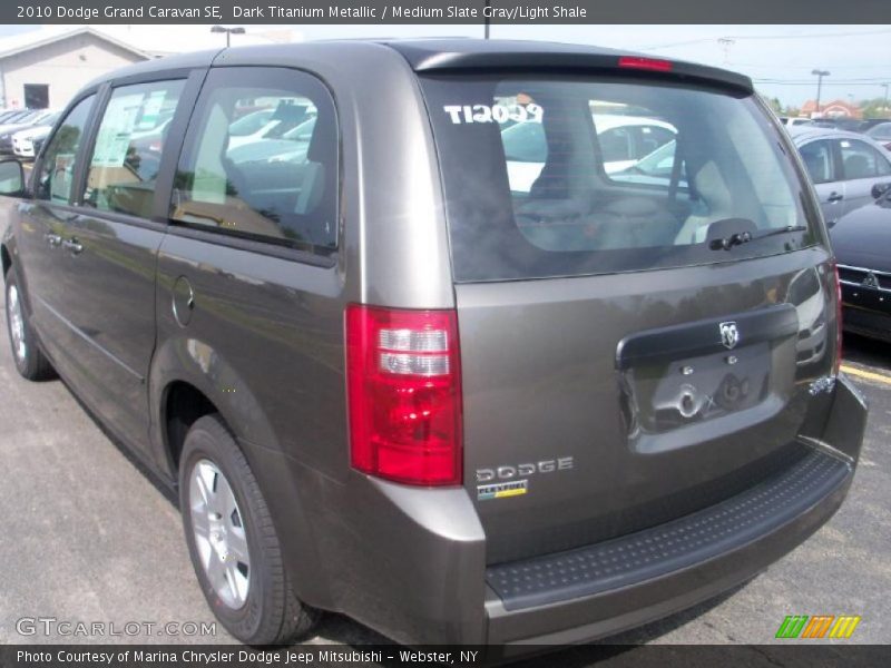 Dark Titanium Metallic / Medium Slate Gray/Light Shale 2010 Dodge Grand Caravan SE