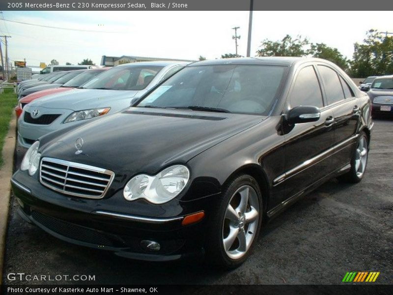 Black / Stone 2005 Mercedes-Benz C 230 Kompressor Sedan
