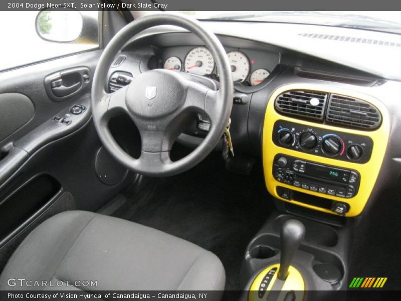 Solar Yellow / Dark Slate Gray 2004 Dodge Neon SXT