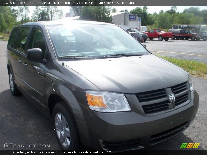 Dark Titanium Metallic / Medium Slate Gray/Light Shale 2010 Dodge Grand Caravan SE