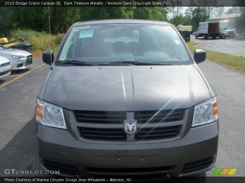 Dark Titanium Metallic / Medium Slate Gray/Light Shale 2010 Dodge Grand Caravan SE