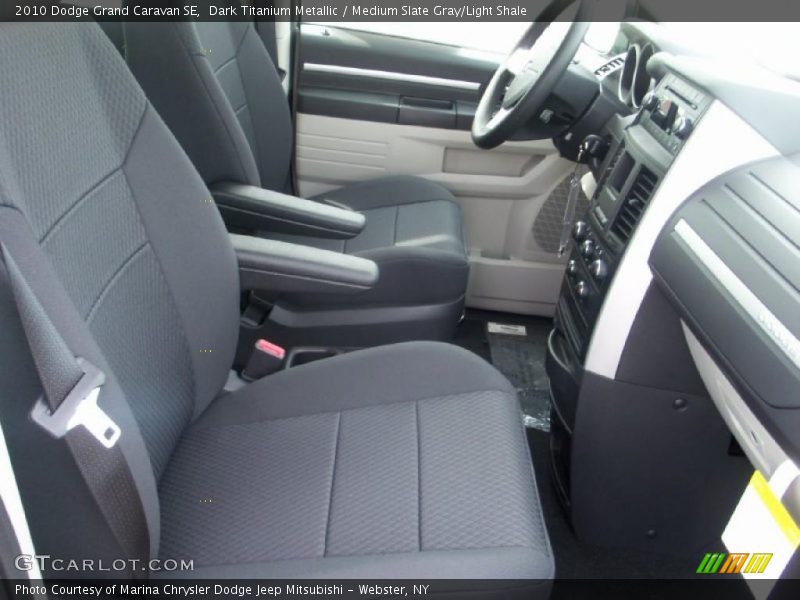 Dark Titanium Metallic / Medium Slate Gray/Light Shale 2010 Dodge Grand Caravan SE