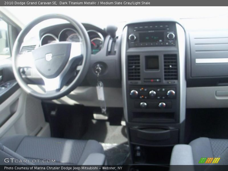 Dark Titanium Metallic / Medium Slate Gray/Light Shale 2010 Dodge Grand Caravan SE