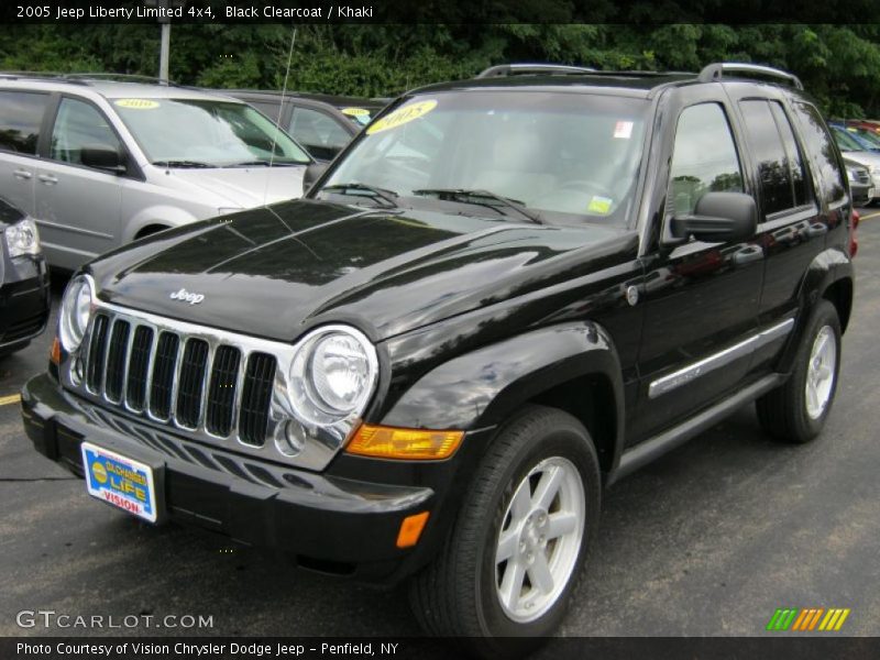 Black Clearcoat / Khaki 2005 Jeep Liberty Limited 4x4