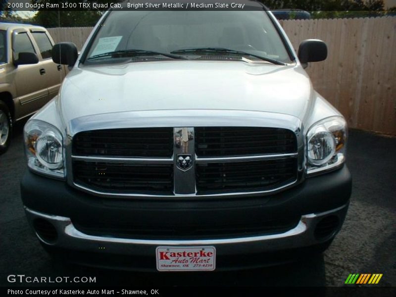 Bright Silver Metallic / Medium Slate Gray 2008 Dodge Ram 1500 TRX Quad Cab