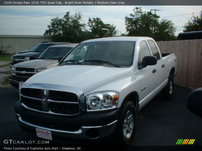 Bright Silver Metallic / Medium Slate Gray 2008 Dodge Ram 1500 TRX Quad Cab