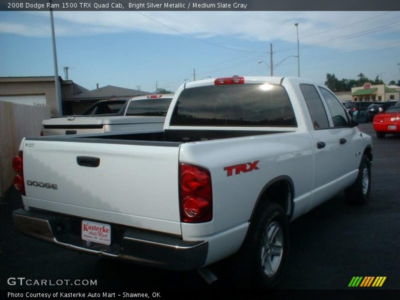 Bright Silver Metallic / Medium Slate Gray 2008 Dodge Ram 1500 TRX Quad Cab