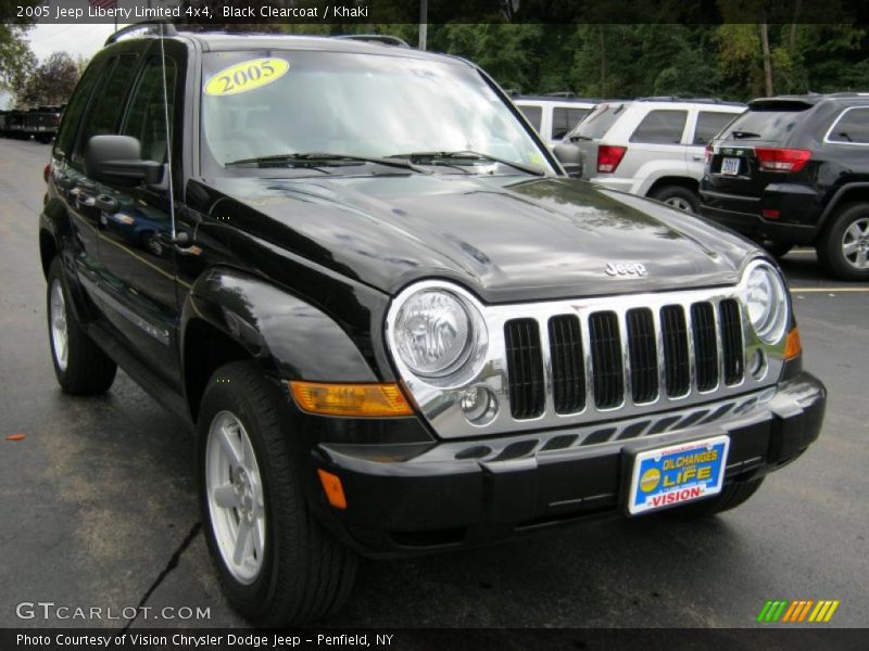 Black Clearcoat / Khaki 2005 Jeep Liberty Limited 4x4