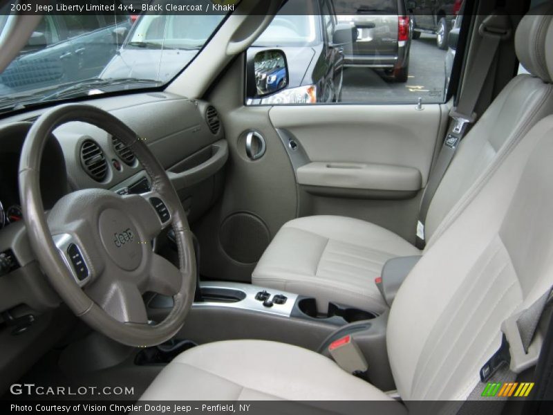 Black Clearcoat / Khaki 2005 Jeep Liberty Limited 4x4