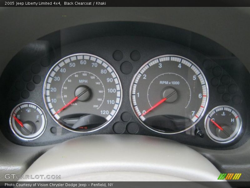 Black Clearcoat / Khaki 2005 Jeep Liberty Limited 4x4