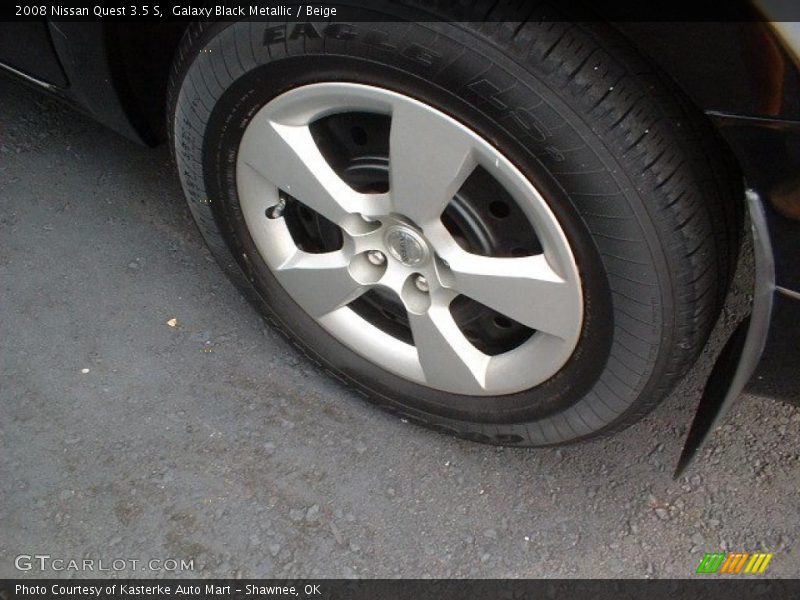 Galaxy Black Metallic / Beige 2008 Nissan Quest 3.5 S