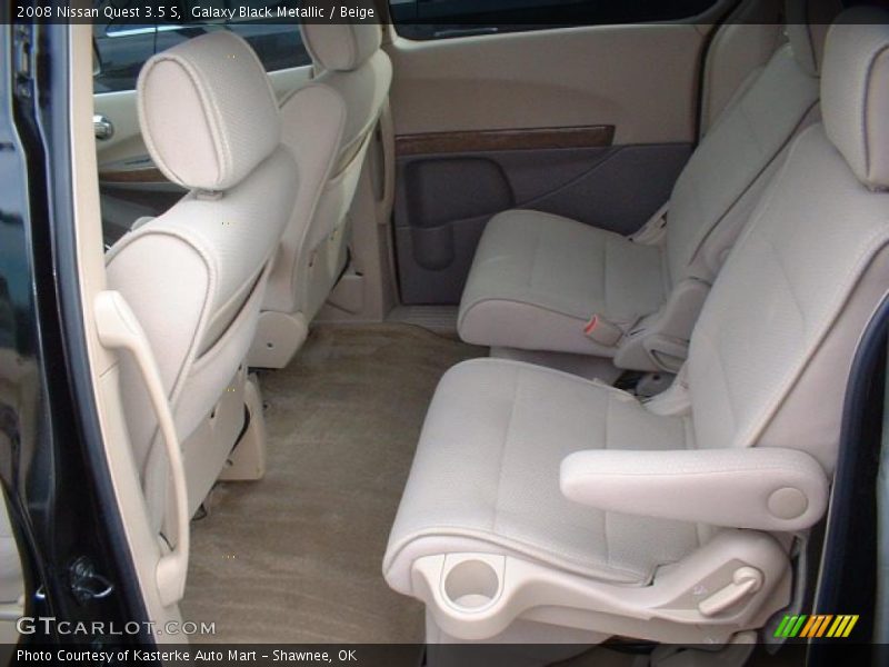 Galaxy Black Metallic / Beige 2008 Nissan Quest 3.5 S
