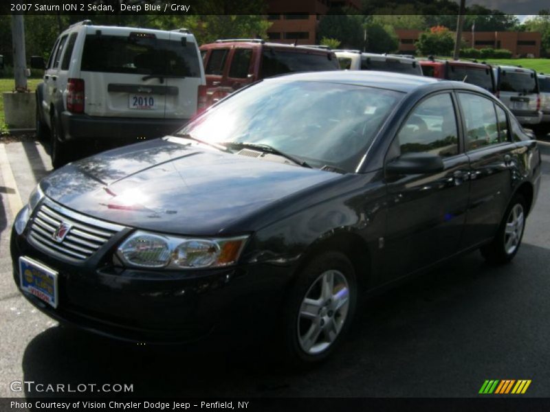 Deep Blue / Gray 2007 Saturn ION 2 Sedan