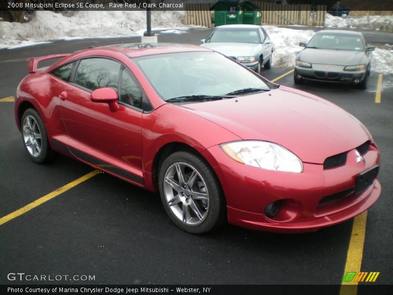 Rave Red / Dark Charcoal 2008 Mitsubishi Eclipse SE Coupe