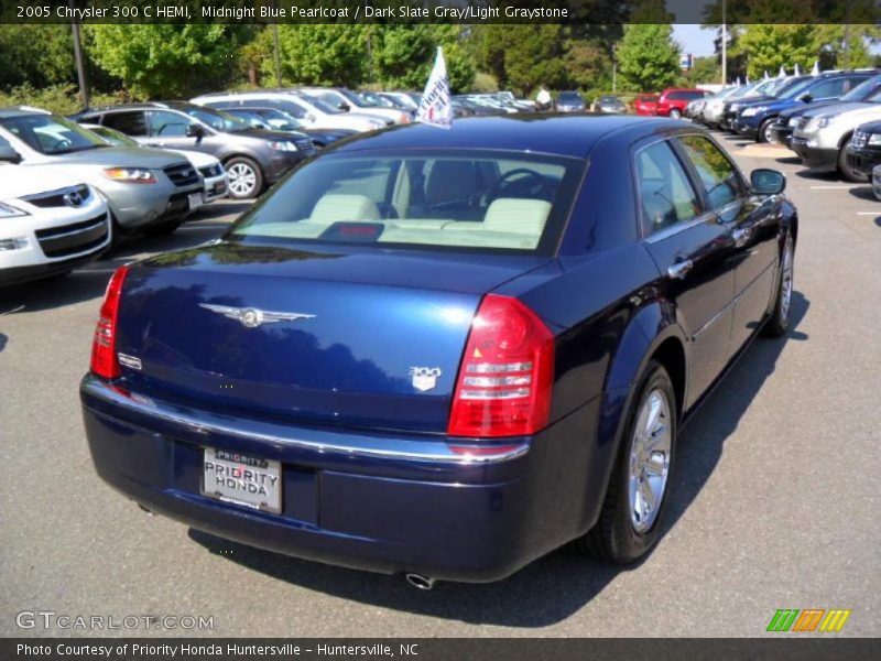 Midnight Blue Pearlcoat / Dark Slate Gray/Light Graystone 2005 Chrysler 300 C HEMI