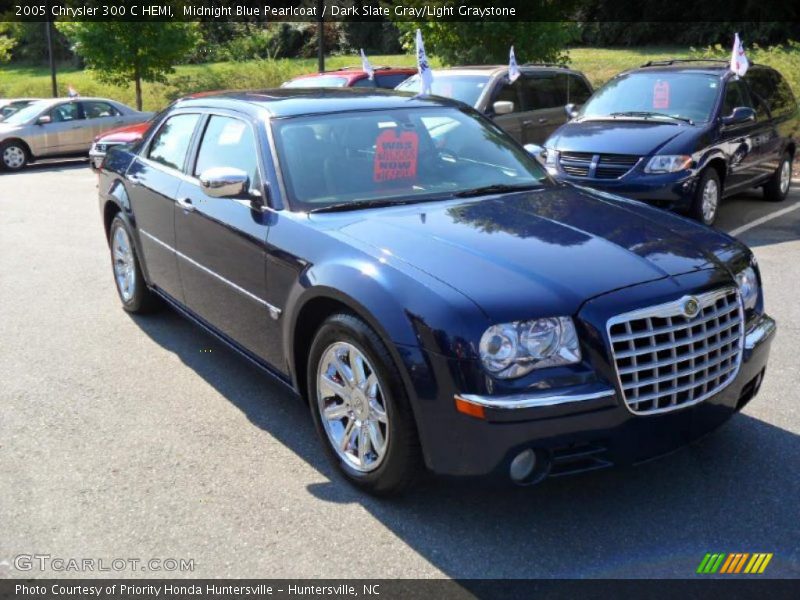 Midnight Blue Pearlcoat / Dark Slate Gray/Light Graystone 2005 Chrysler 300 C HEMI