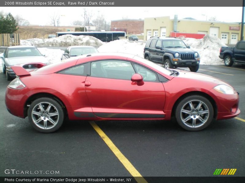 Rave Red / Dark Charcoal 2008 Mitsubishi Eclipse SE Coupe