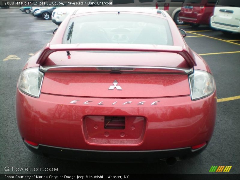 Rave Red / Dark Charcoal 2008 Mitsubishi Eclipse SE Coupe