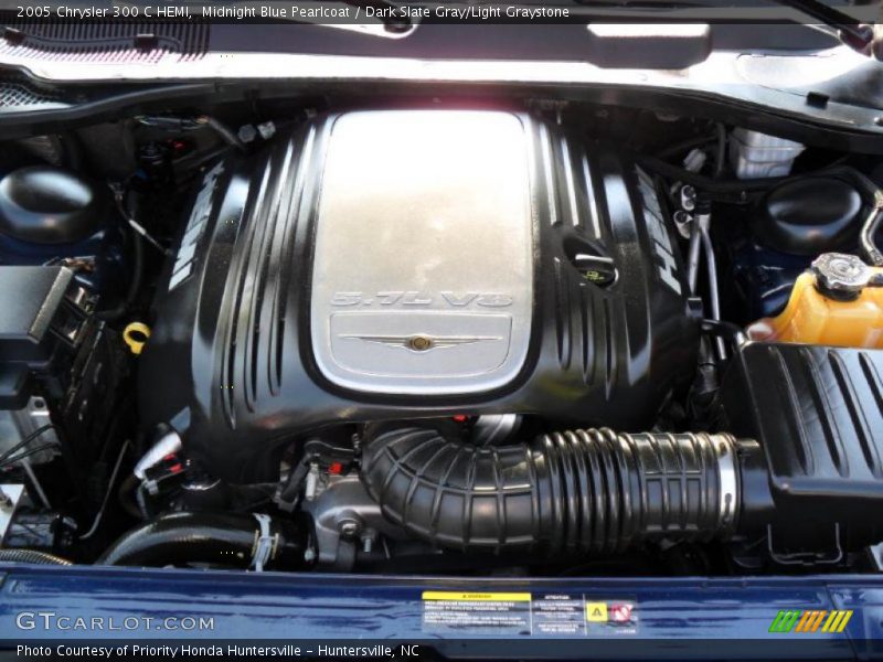 Midnight Blue Pearlcoat / Dark Slate Gray/Light Graystone 2005 Chrysler 300 C HEMI