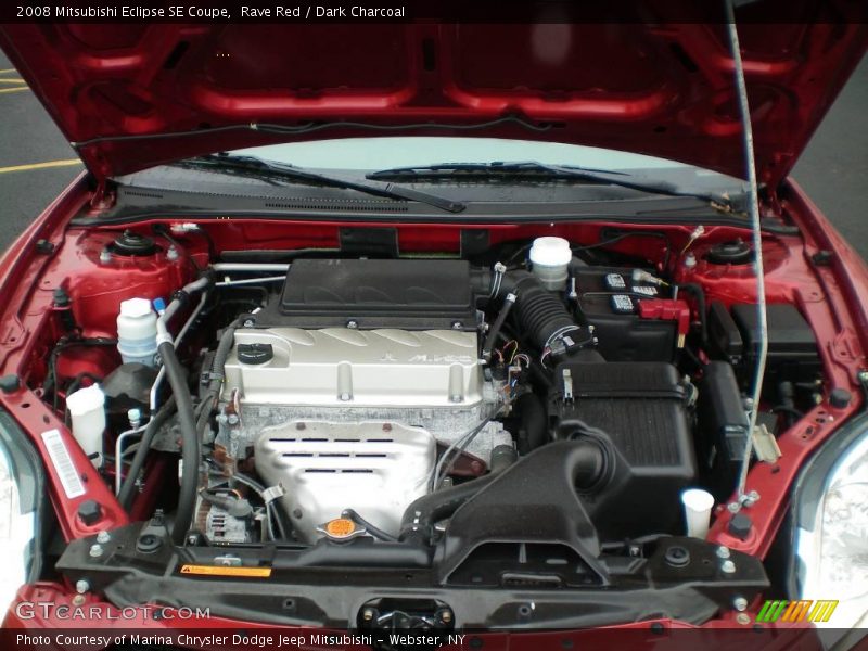 Rave Red / Dark Charcoal 2008 Mitsubishi Eclipse SE Coupe