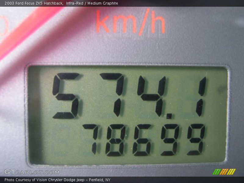 Infra-Red / Medium Graphite 2003 Ford Focus ZX5 Hatchback