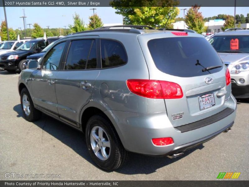 Silver Blue / Beige 2007 Hyundai Santa Fe GLS 4WD