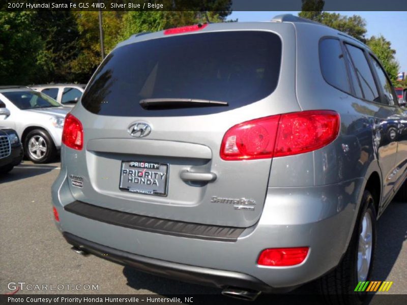 Silver Blue / Beige 2007 Hyundai Santa Fe GLS 4WD