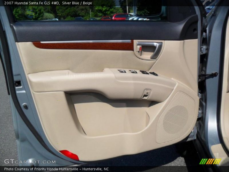 Silver Blue / Beige 2007 Hyundai Santa Fe GLS 4WD