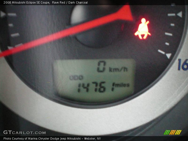 Rave Red / Dark Charcoal 2008 Mitsubishi Eclipse SE Coupe