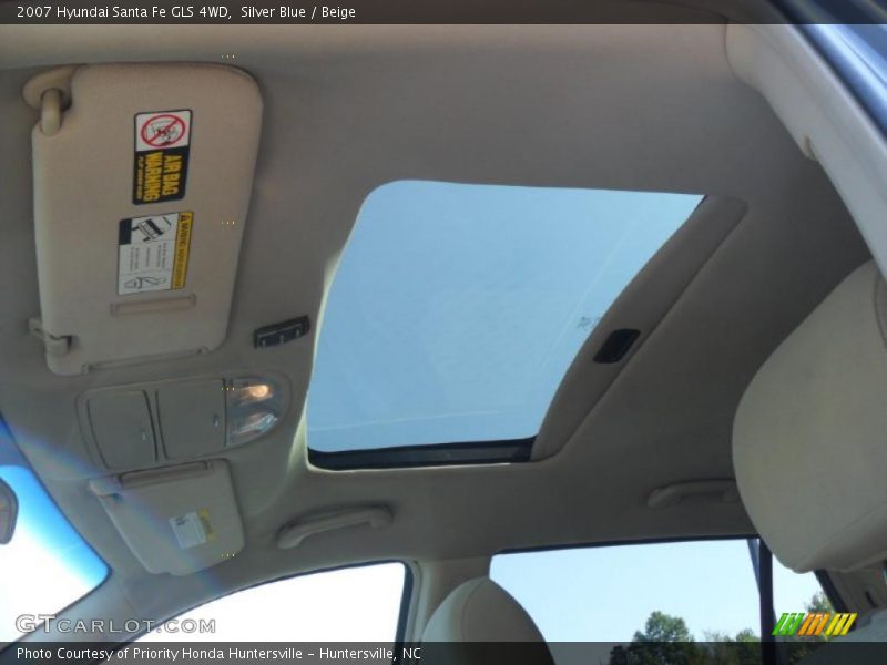 Silver Blue / Beige 2007 Hyundai Santa Fe GLS 4WD
