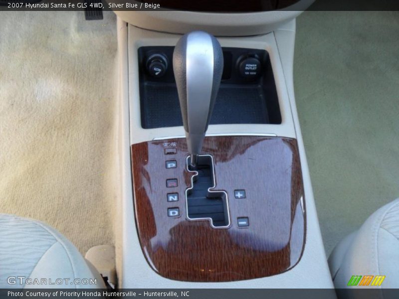 Silver Blue / Beige 2007 Hyundai Santa Fe GLS 4WD
