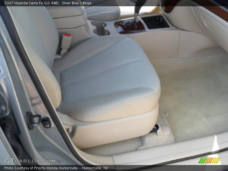 Silver Blue / Beige 2007 Hyundai Santa Fe GLS 4WD