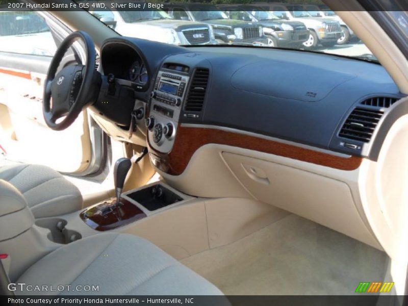 Silver Blue / Beige 2007 Hyundai Santa Fe GLS 4WD
