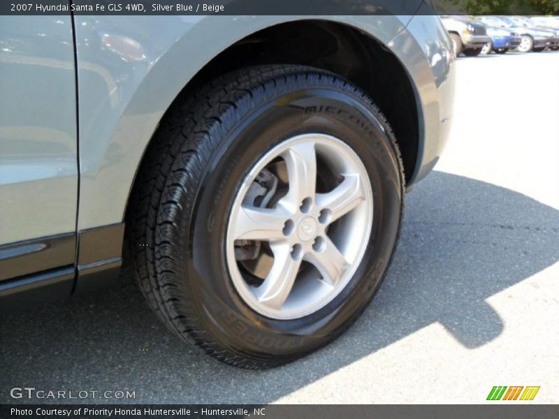 Silver Blue / Beige 2007 Hyundai Santa Fe GLS 4WD