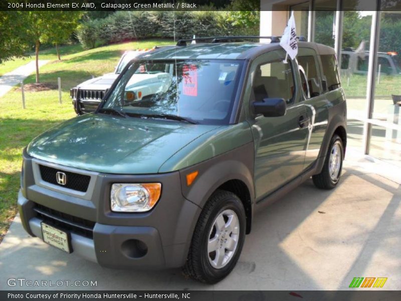 Galapagos Green Metallic / Black 2004 Honda Element EX AWD