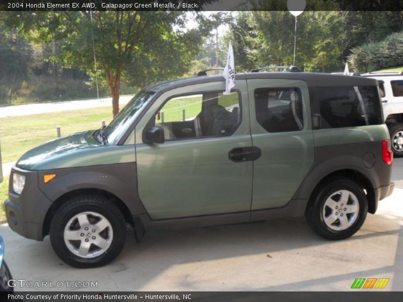 Galapagos Green Metallic / Black 2004 Honda Element EX AWD