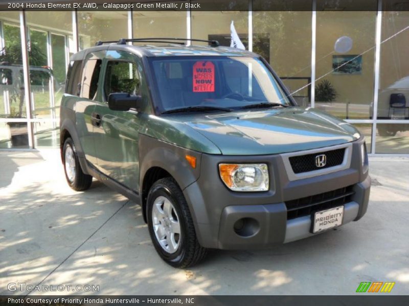 Galapagos Green Metallic / Black 2004 Honda Element EX AWD