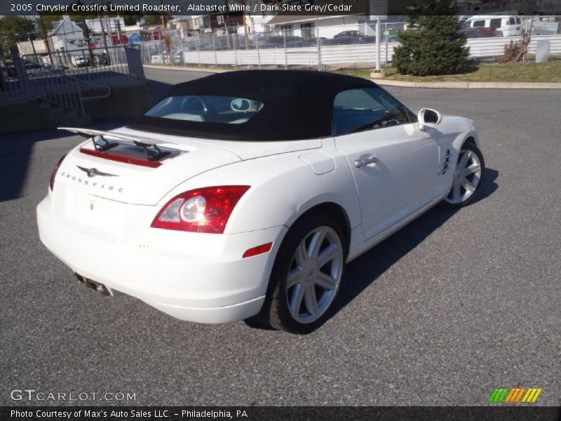 Alabaster White / Dark Slate Grey/Cedar 2005 Chrysler Crossfire Limited Roadster