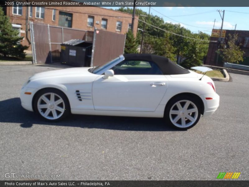 Alabaster White / Dark Slate Grey/Cedar 2005 Chrysler Crossfire Limited Roadster