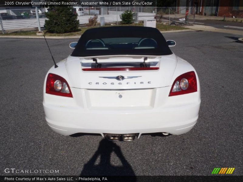 Alabaster White / Dark Slate Grey/Cedar 2005 Chrysler Crossfire Limited Roadster