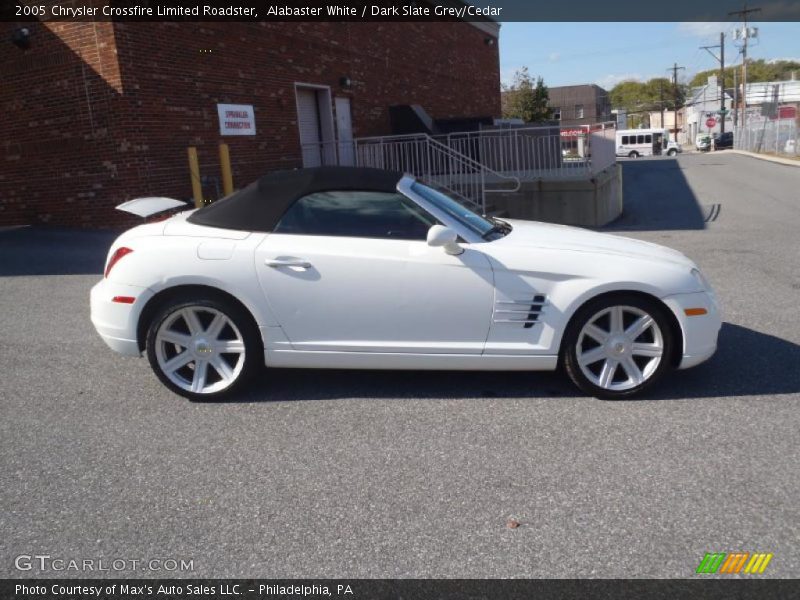 Alabaster White / Dark Slate Grey/Cedar 2005 Chrysler Crossfire Limited Roadster