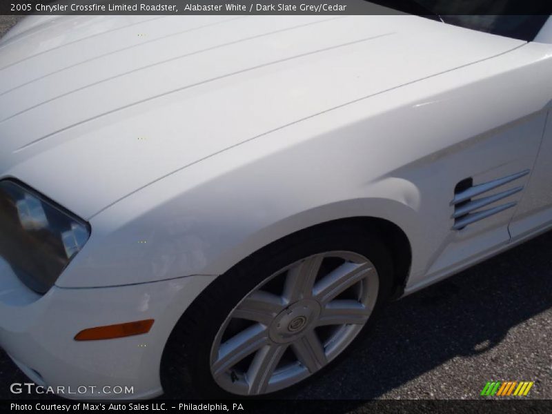 Alabaster White / Dark Slate Grey/Cedar 2005 Chrysler Crossfire Limited Roadster
