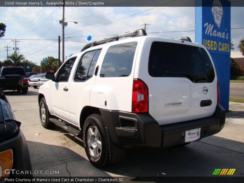 Avalanche White / Steel/Graphite 2008 Nissan Xterra S