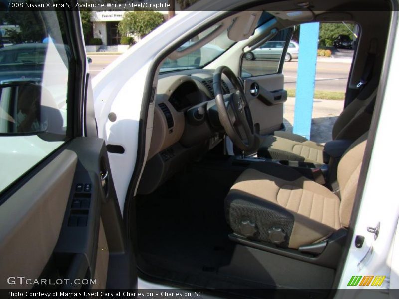 Avalanche White / Steel/Graphite 2008 Nissan Xterra S