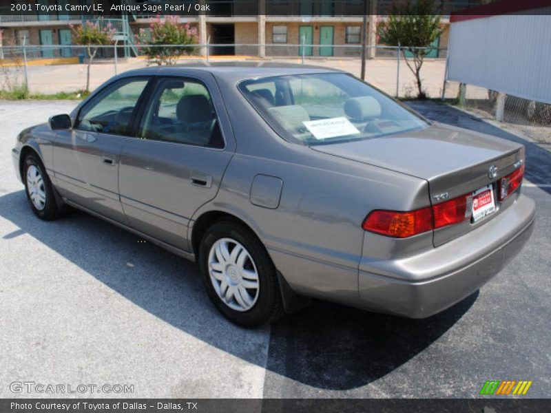 Antique Sage Pearl / Oak 2001 Toyota Camry LE