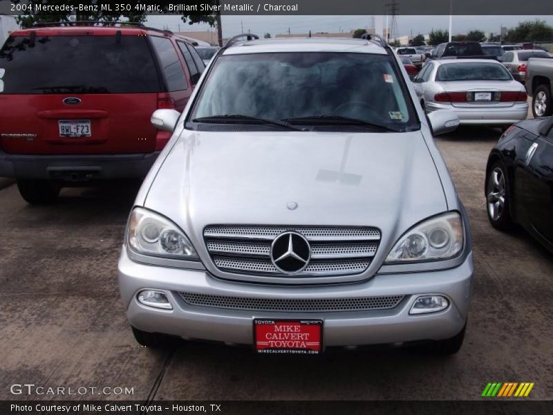 Brilliant Silver Metallic / Charcoal 2004 Mercedes-Benz ML 350 4Matic