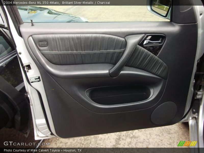 Brilliant Silver Metallic / Charcoal 2004 Mercedes-Benz ML 350 4Matic