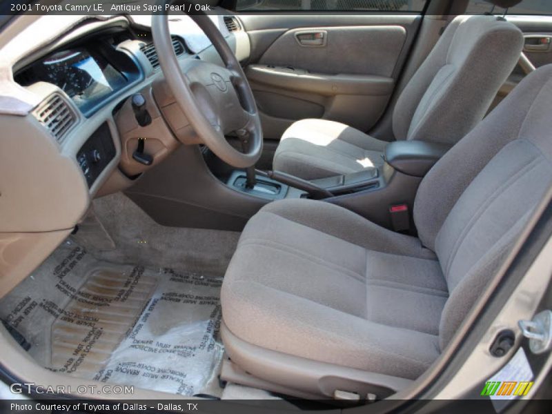 Antique Sage Pearl / Oak 2001 Toyota Camry LE
