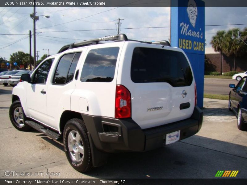 Avalanche White / Steel/Graphite 2008 Nissan Xterra S