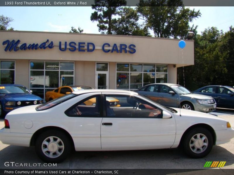 Oxford White / Red 1993 Ford Thunderbird LX